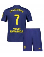 Atletico Madrid Antoine Griezmann #7 Vieraspaita Lasten 2025-26 Lyhythihainen (+ shortsit)